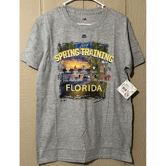 Majestic Other - Majestic‎ 2019 MLB Spring Training Commemorative T-Shirt Size MD New With Tags